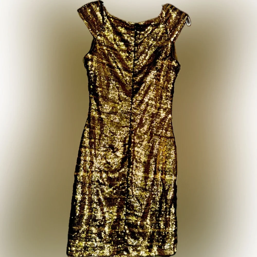 Akaa Black & Gold Dress - Picture 3 of 4